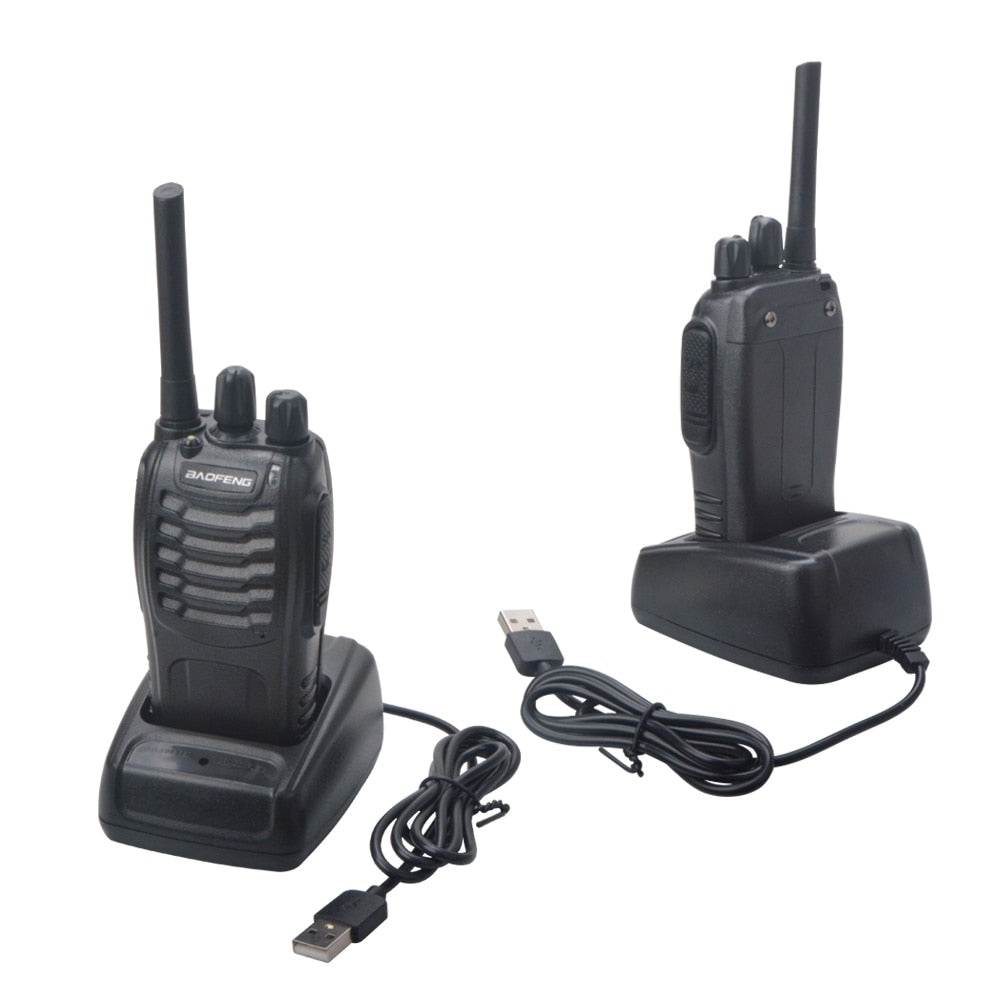 Walkie and Talkie Baofeng BF-88E - 0,5W, 16 canais, s/ licença, c/ fone de ouvido, bateria recarregável de 1500mah