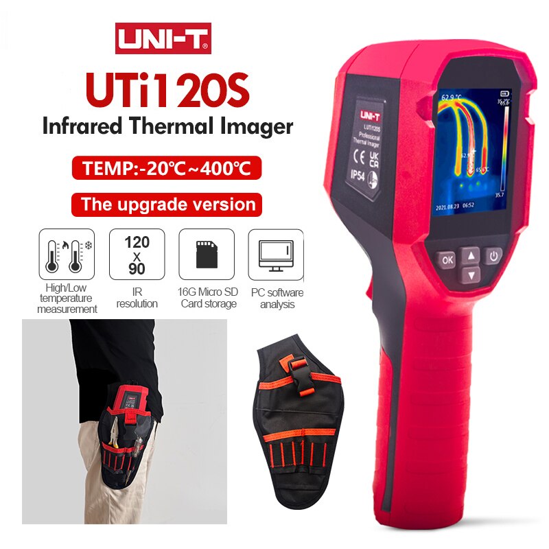 Termovisor Infravermelho UTi120S, Faixa: - 20 a 400 ℃